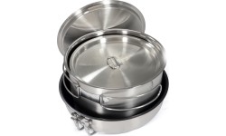 Origin Outdoors Stainless Steel Cooking Set 'Non-Stick'
