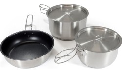 Origin Outdoors Stainless Steel Cooking Set 'Non-Stick'