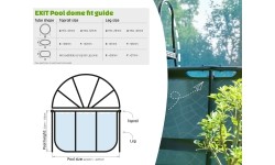 EXIT pool dome ECO ø244cm - universal (also for Intex/Bestway)