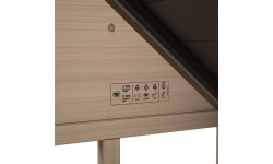 EXIT Panorama 500 wooden playhouse with slide and sandpit