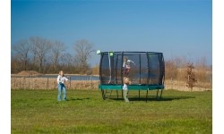 Trampolina EXIT Lotus Premium ø366 cm, zielona