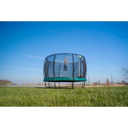 Trampolina EXIT Lotus Premium ø427 cm - zielona