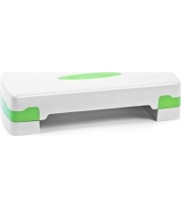 Step dwustopniowy treningowy do ćwiczeń Spokey Basic IV - biało-zielony