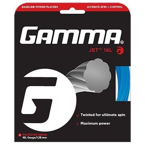 Tennis Racket Strings Gamma Moto Set 17, 1,24mm, Black