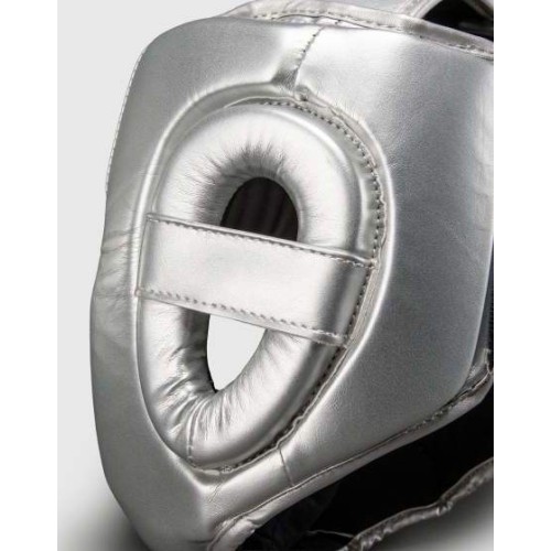 Ringhorns Charger by Venum Headgear- Silver/Black