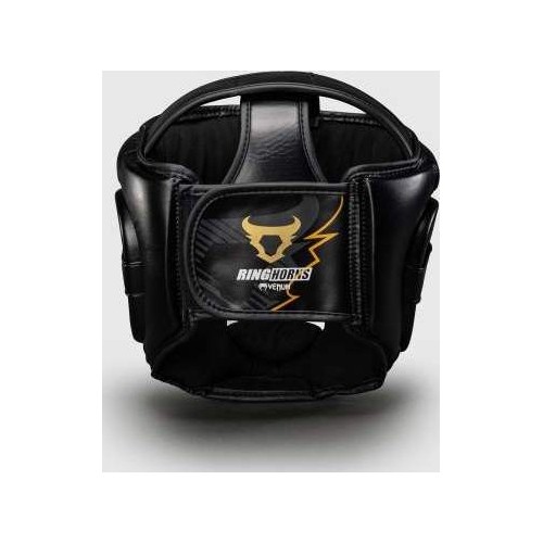 Ringhorns Charger by Venum Headgear - Black/Gold