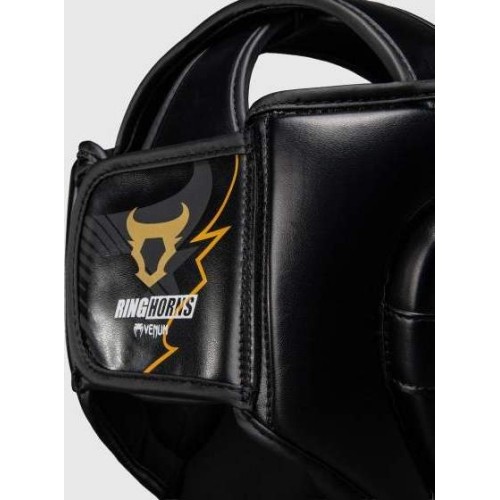 Ringhorns Charger by Venum Headgear - Black/Gold