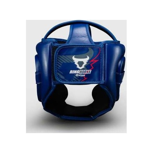 Ringhorns Charger by Venum Headgear - Navy Blue/Red