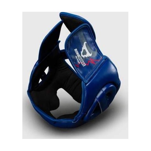 Ringhorns Charger by Venum Headgear - Navy Blue/Red