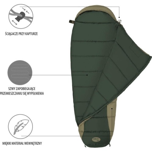 NC2012 GREEN SLEEPING BAG NILS CAMP