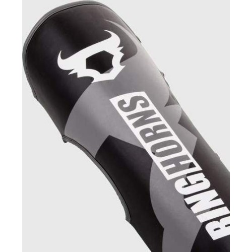 Ringhorns Charger by Venum Shin Guards and Foot Protectors - Black