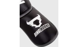 Ringhorns Charger by Venum Shin Guards and Foot Protectors - Black