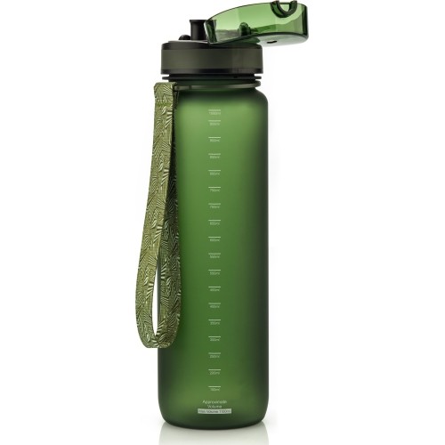 Sports water bottle meteor 1000 ml dark green - Teal || Violet