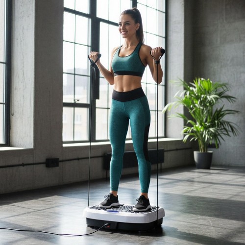 Platforma wibracyjna z gumami oporowymi One Fitness SVP08