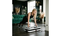 VIBRATION PLATFORM WITH PUSH-UP BARS AND RESISTANCE BANDS SVP09 HMS