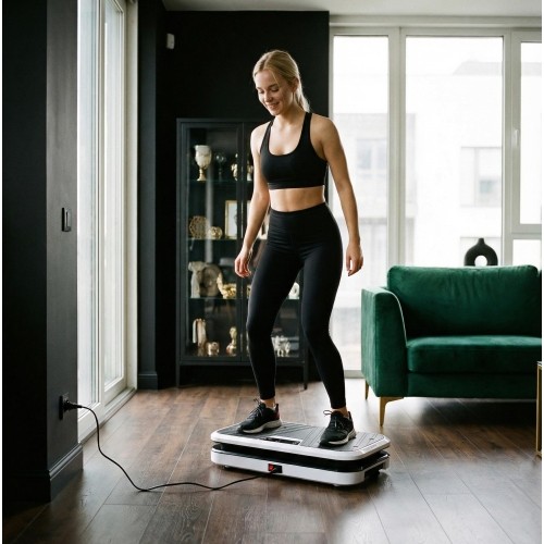 VIBRATION PLATFORM WITH PUSH-UP BARS AND RESISTANCE BANDS SVP09 HMS