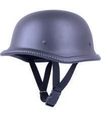 Kask motocyklowy otwarty retro Sodager DH-001 - Czarny mat
