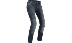 Damskie dżinsy moto z ochraniaczami PMJ Florida MID - Blue