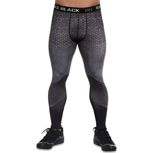 Męskie legginsy sportowe BAS BLACK Hardmen - Grey