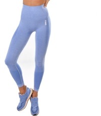 Damskie legginsy Boco Wear Blue Melange Push Up - Blue