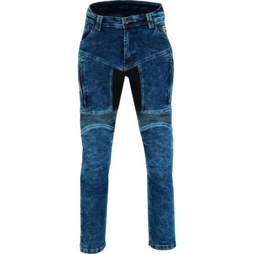 Jeansy motocyklowe BOS Prado - Acid Blue