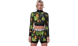 Women’s Sweatshirt Nebbia High-Energy Cropped - Jungle Green