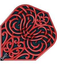 Dart Flights Shot Branded Std. Nr 6 Warrior Kapene - 3-Pack