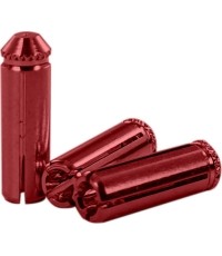 Ochraniacze piórek do rzutek Bull's Aluminum, 3 szt. - Czerwony