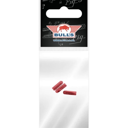 Flight Protector Bull's Aluminum - 3-Pack - Red