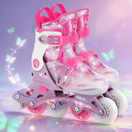 NJ1025 FLIPZY PINK INLINE SKATES