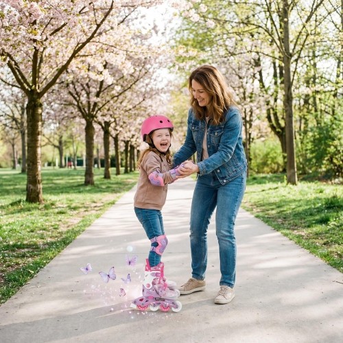 NJ1025 FLIPZY PINK INLINE SKATES
