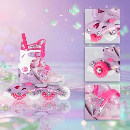 NJ1025 FLIPZY PINK INLINE SKATES