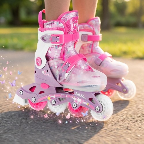 NJ1025 FLIPZY PINK INLINE SKATES