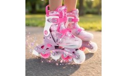 NJ1025 FLIPZY PINK INLINE SKATES