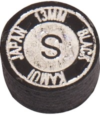 Czarna końcówka tip do kija bilardowego Kamui Black Cue Tip - 13 mm, miękka