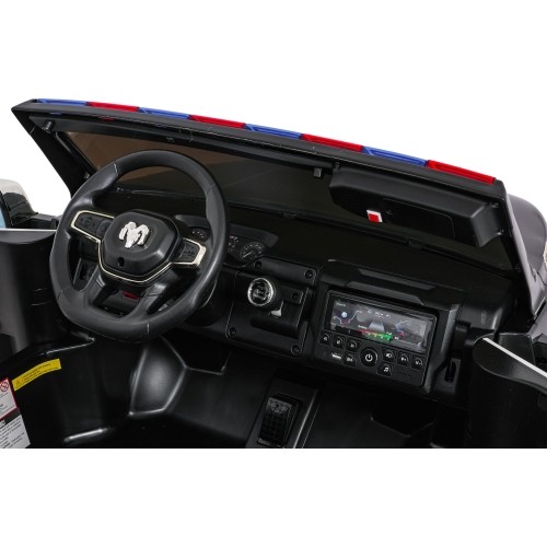 Pojazd elektryczny RAM 3500 Police, czarny