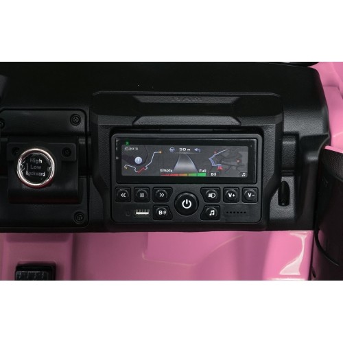 Pojazd elektryczny RAM 3500, różowy