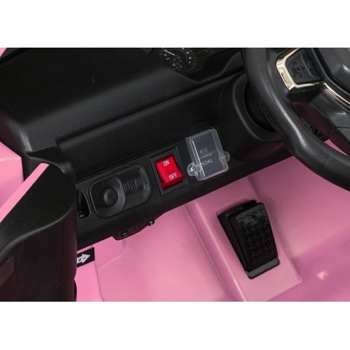 Pojazd elektryczny RAM 3500, różowy