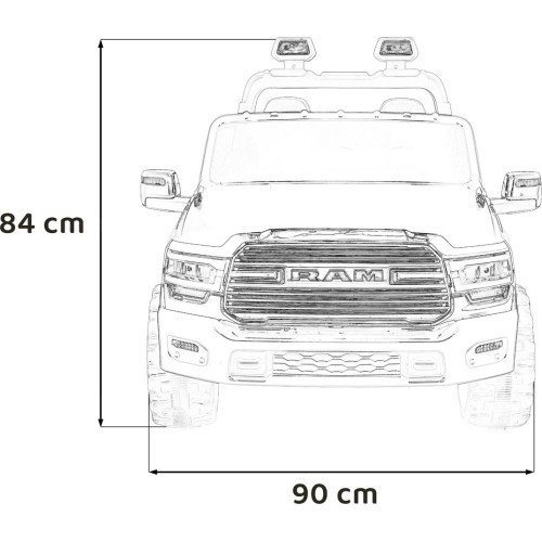 RAM 3500 White Vehicle