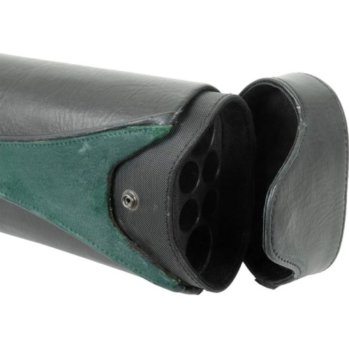 Twarde etui na kij bilardowy Expert EX-3, czarno-zielone, 2/4, 85 cm
