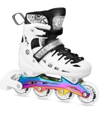 NH10905 4w1 INLINE/ICE-SKATES NILS EXTREME - Biały