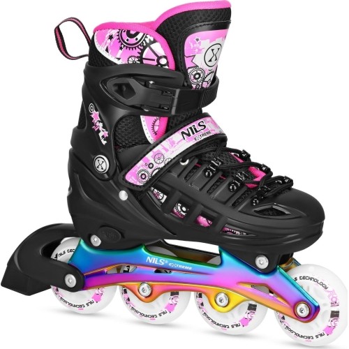 NH10905 4w1 INLINE/ICE-SKATES NILS EXTREME - Pink
