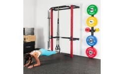 KLT23 SKŁADANY POWER RACK CZERWONY HMS