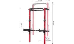 KLT23 SKŁADANY POWER RACK CZERWONY HMS