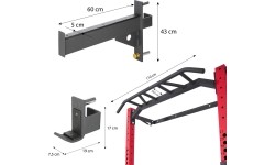 KLT23 SKŁADANY POWER RACK CZERWONY HMS