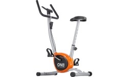 Stacjonarny rower treningowy One Fitness RW3011 - srebrno-pomarańczowy