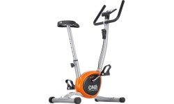 Stacjonarny rower treningowy One Fitness RW3011 - srebrno-pomarańczowy