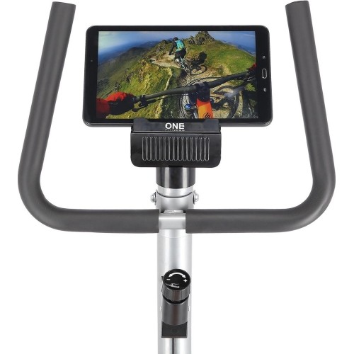 Stacjonarny rower treningowy One Fitness RW3011 - srebrno-pomarańczowy