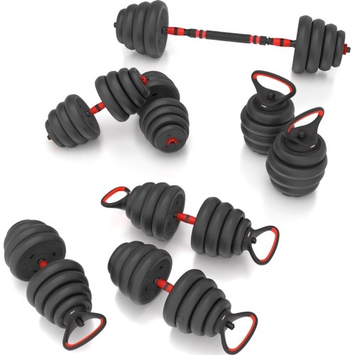 SGN130 PRO SET 6IN1 ZESTAW OBCIĄŻNIKÓW 30KG HMS