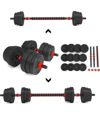 ZESTAW SZTANGI I HANTLI KOMPOZYTOWYCH SGP15 HMS - 20 kg